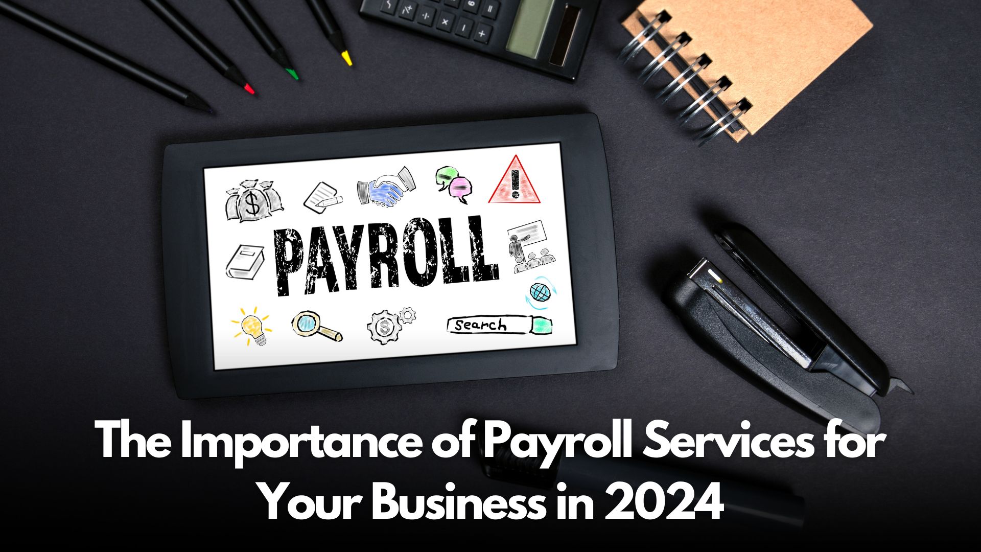 A serene business owner watches their employees work productively, confident their payroll is handled accurately and efficiently by a reliable service.
