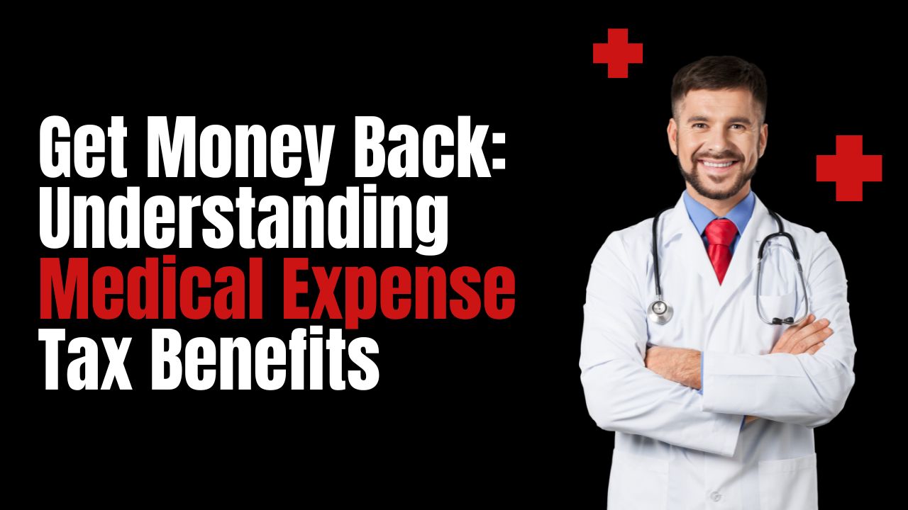 titled "Medical Expenses" while smiling, symbolizing the positive impact of understanding tax benefits for healthcare costs.